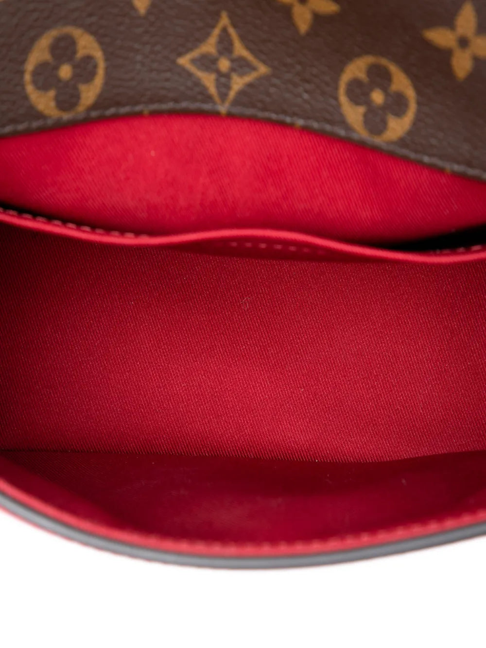 Louis Vuitton Cherrywood BB Scarlet Vernis Monogram Crossbody Bag With Strap