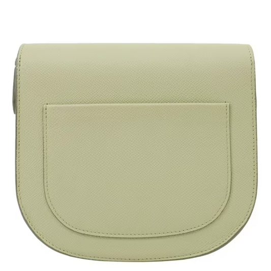 Céline Trotteur Shoulder Bag – Sage Green Leather With Crossbody Strap