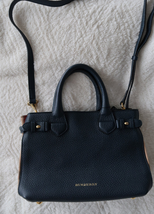 New Pics Burberry Banner Top Handle Tote Bag with Crossbody strap