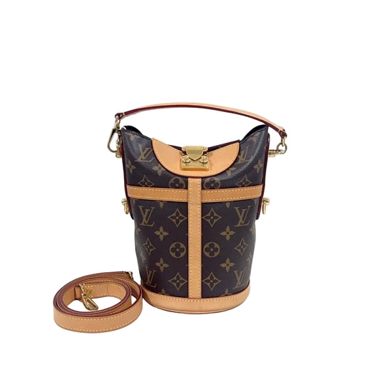 Louis Vuitton Monogram Canvas Duffle Bucket Shoulder Bag- Excellent