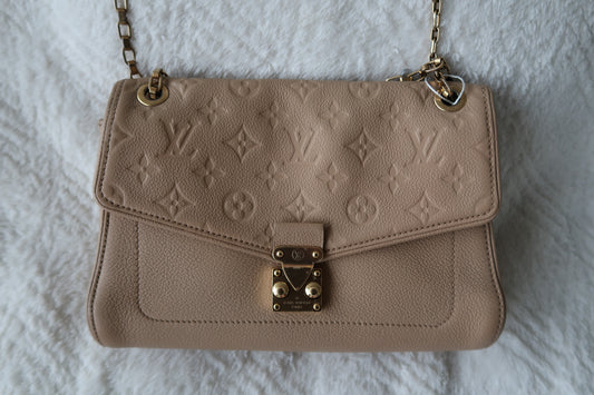 Louis Vuitton Empreinte Saint Germain PM Dune Convertible Crossbody or Shoulder Bag