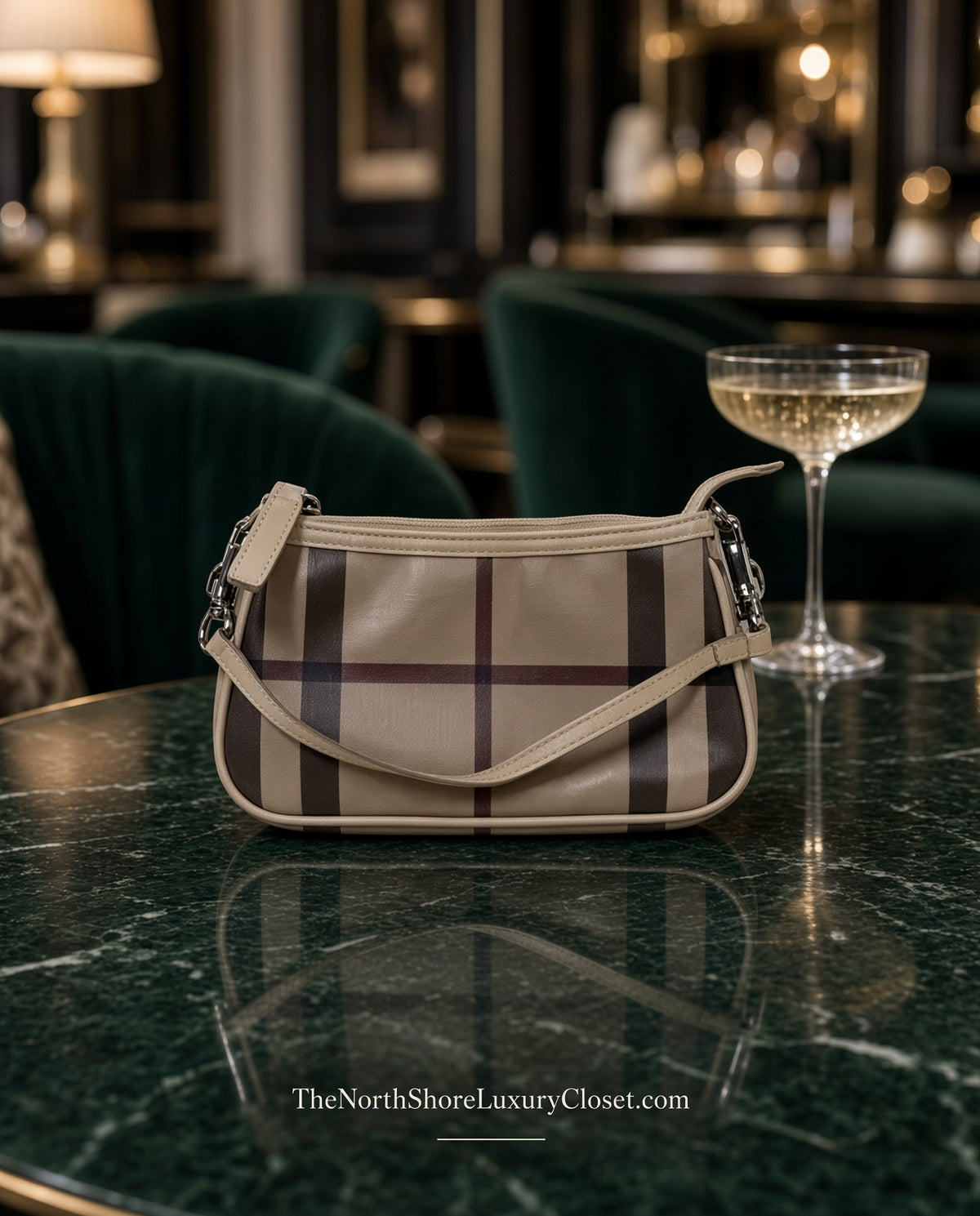 Burberry Checked Shoulder Bag