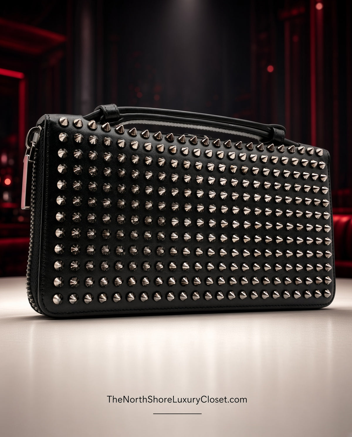 Christian Louboutin Panettone Organizer Travel Wallet Long Wallet Clutch Bag