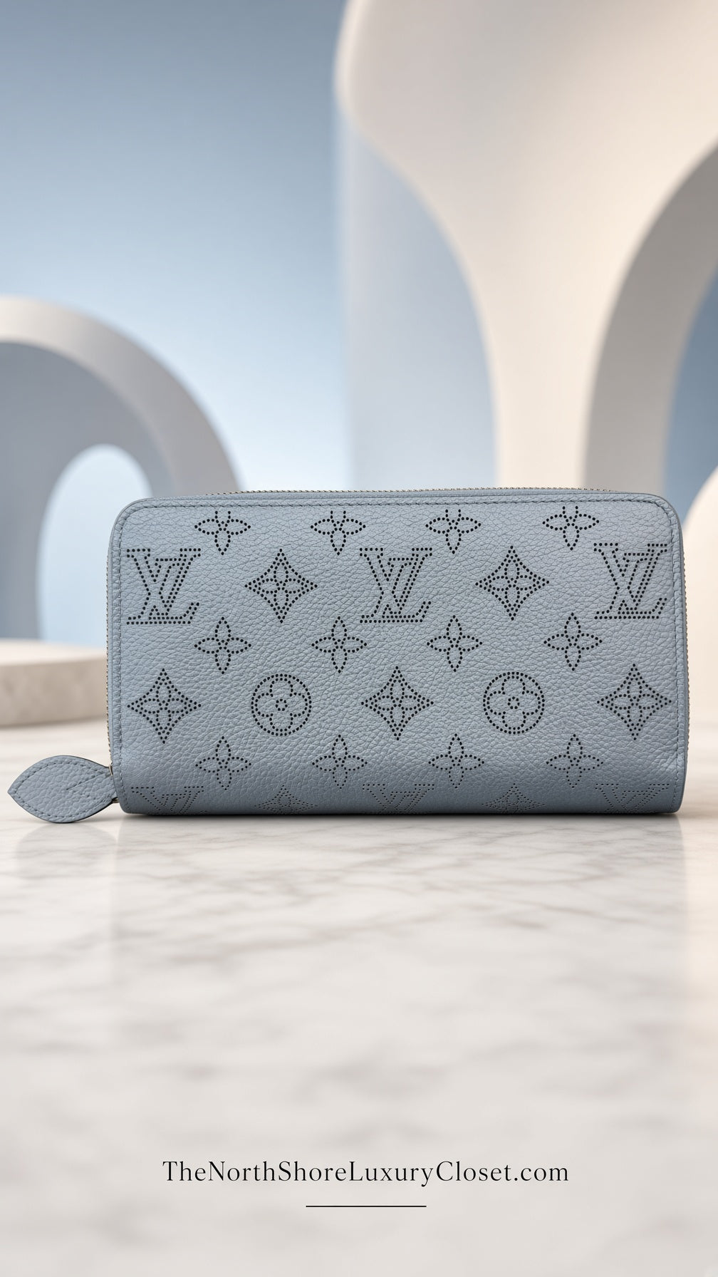 LV Louis Vuitton Mahina Zippy Wallet w/ Box