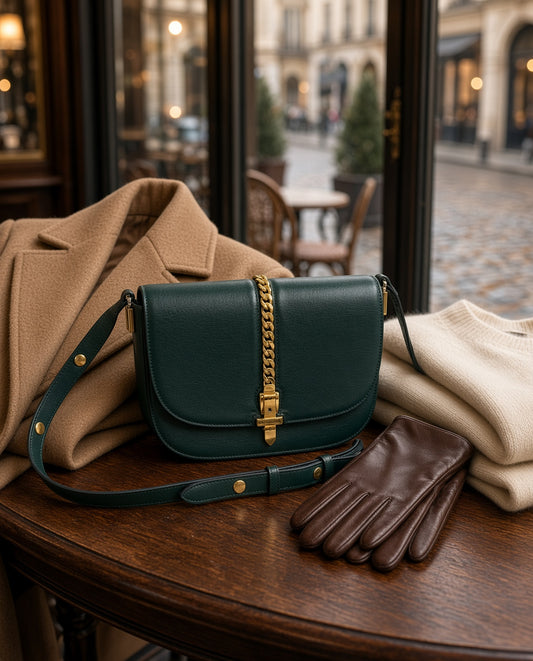 Gucci Sylvie 1969 Shoulder Bag – Dark Green Leather
