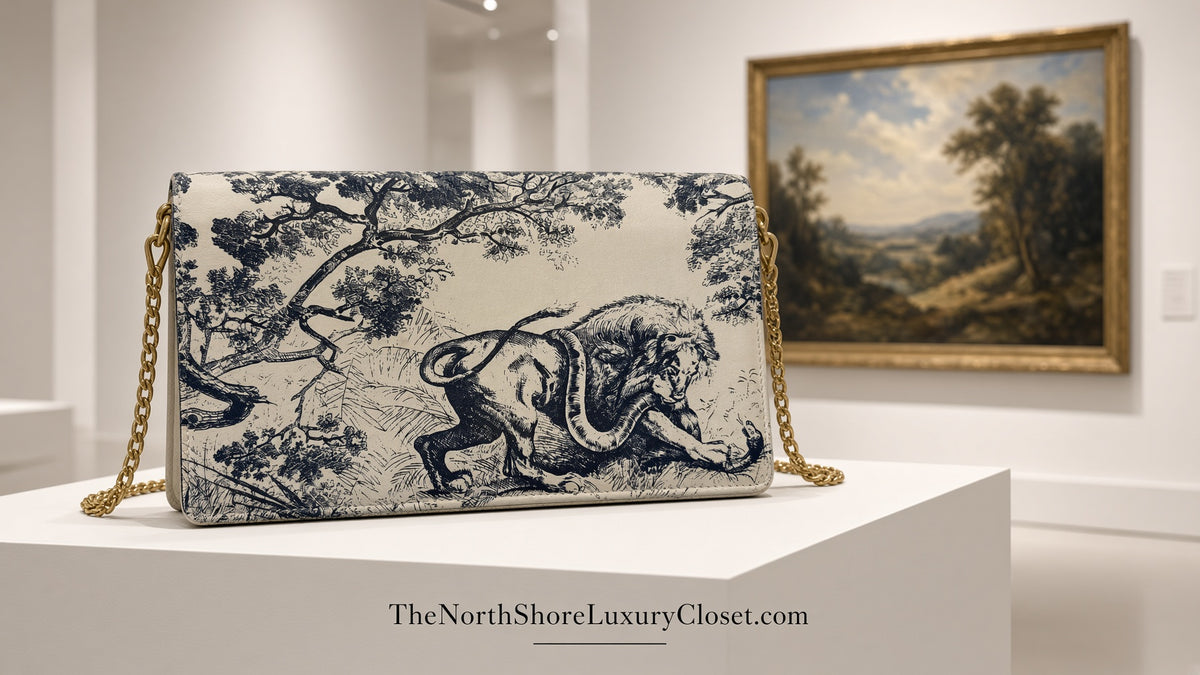 Christian Dior Toile de Jouy Clutch