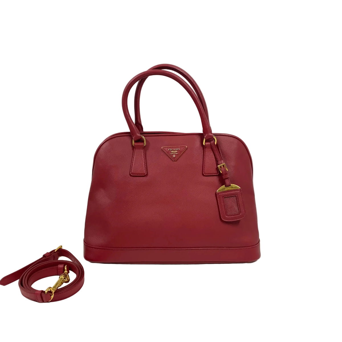 Prada Promenade Bag Saffiano Leather Large