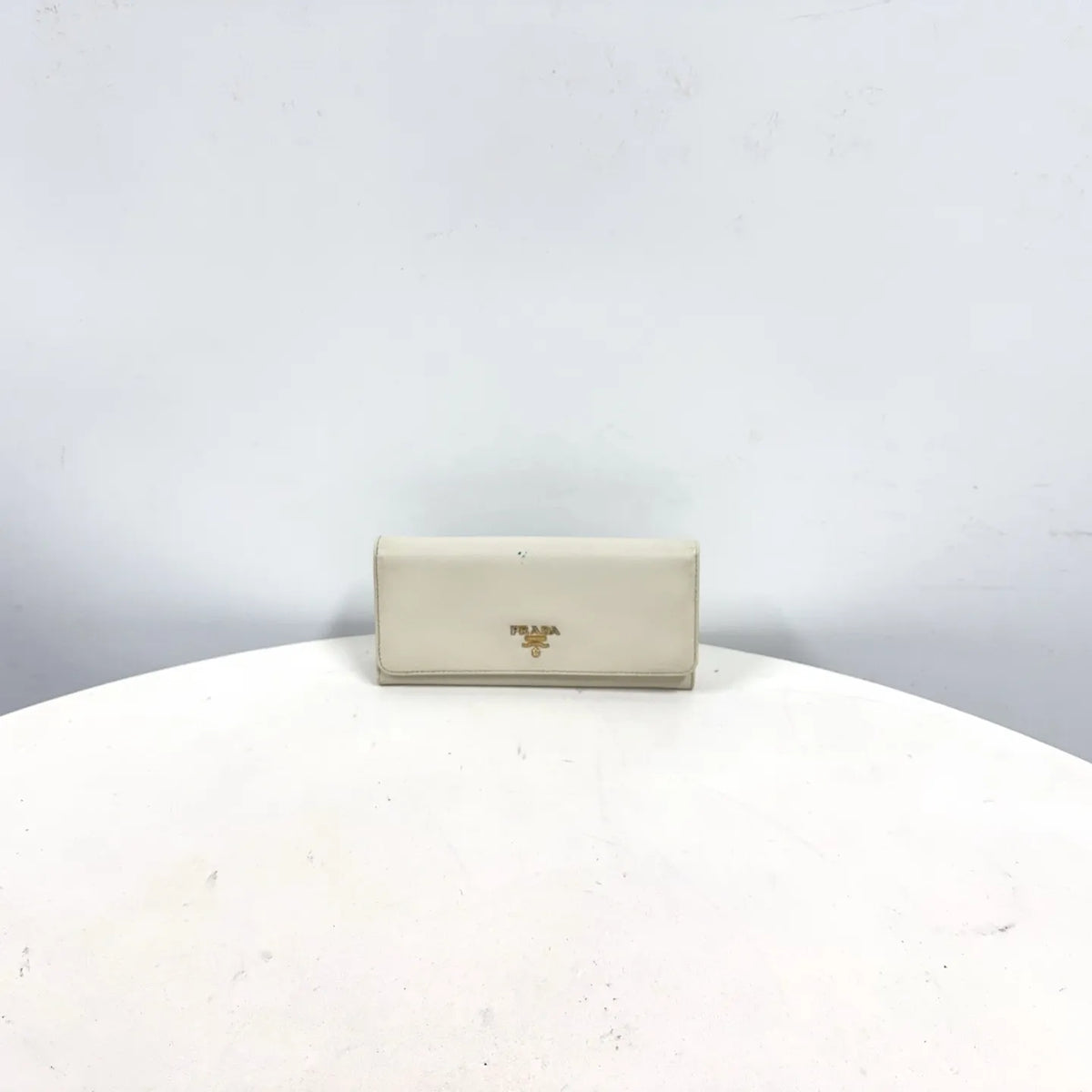 Prada Saffiano Continental Flap Wallet – White - additional view 5