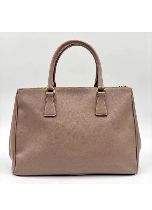 PRADA Beige Tan Saffiano Satchel Tote WITH Strap - additional view 2