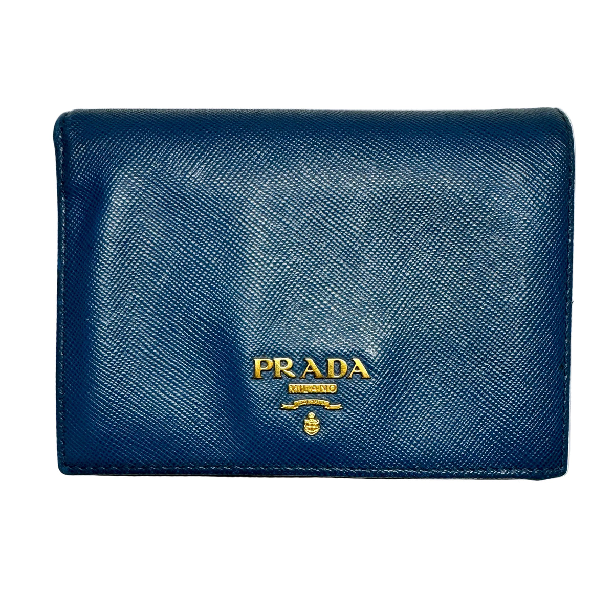 Prada Saffiano Metal Compact Wallet