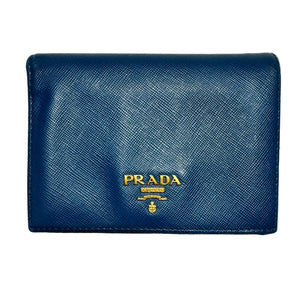 Prada Saffiano Metal Compact Wallet