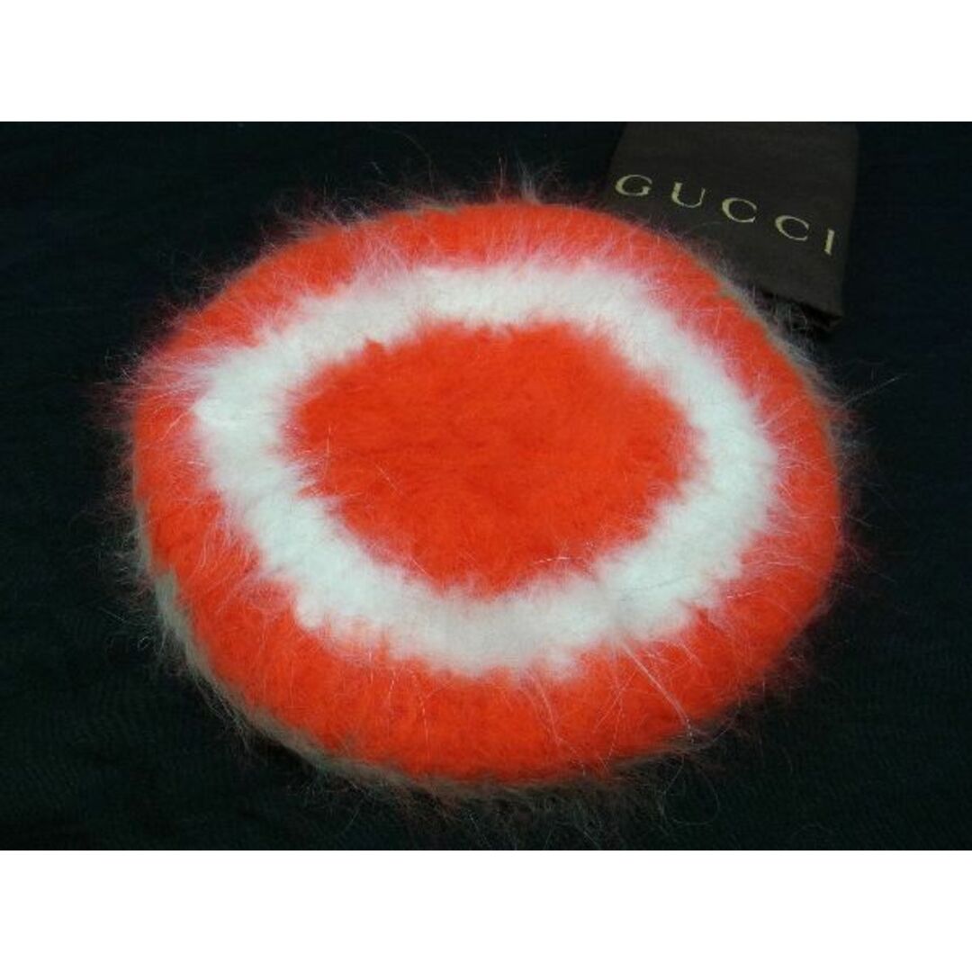 Gucci Striped Angora-Blend Beret Hat Size M - additional view 3