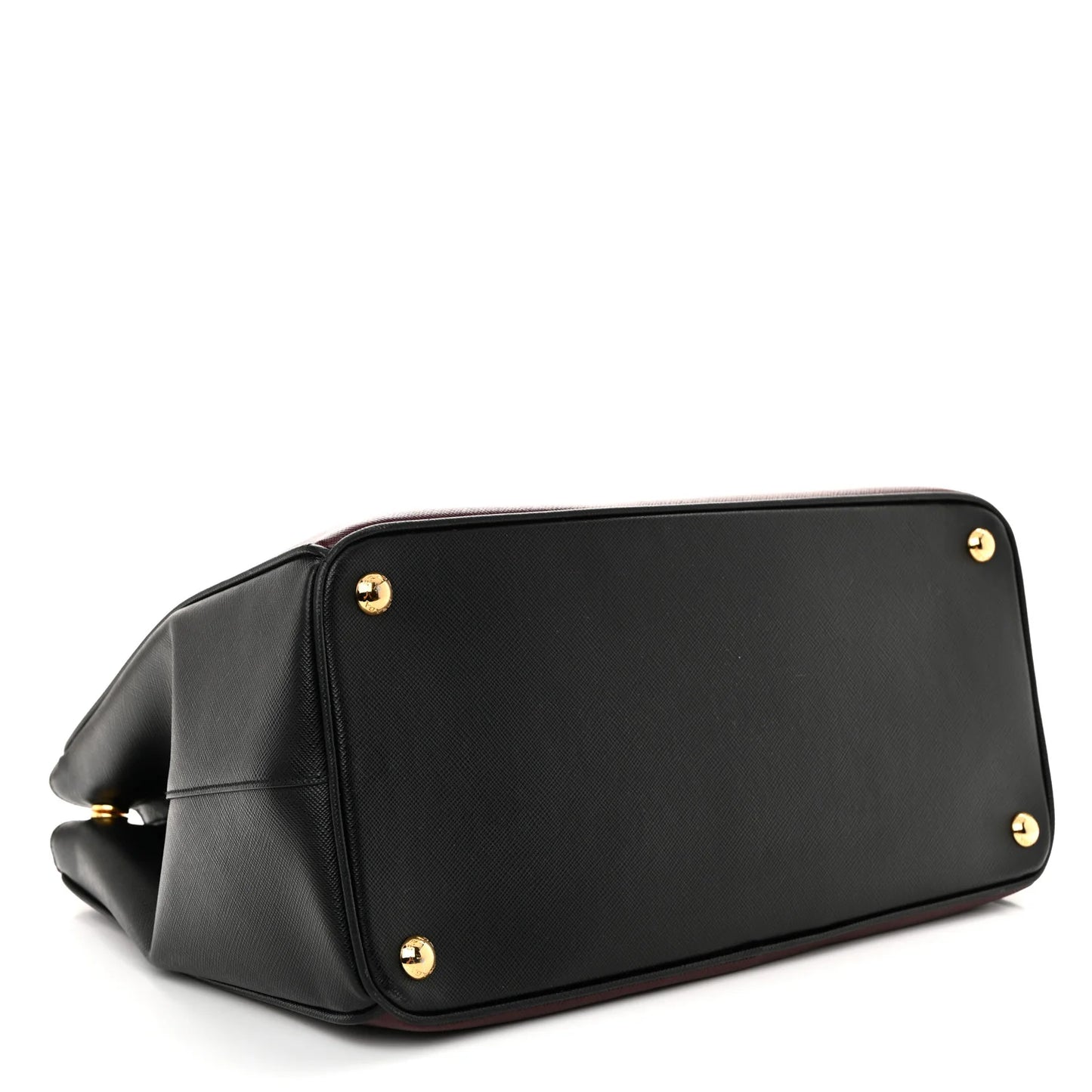 Prada Bibliothèque Saffiano Leather Tote – Bordeaux & Black - additional view 3