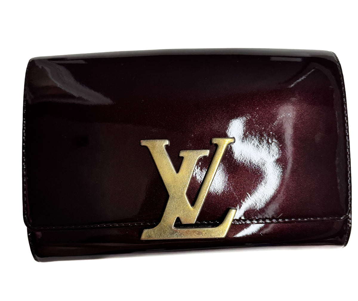 Louis Vuitton Amarante Vernis Louise Clutch Chain Bag - additional view 2