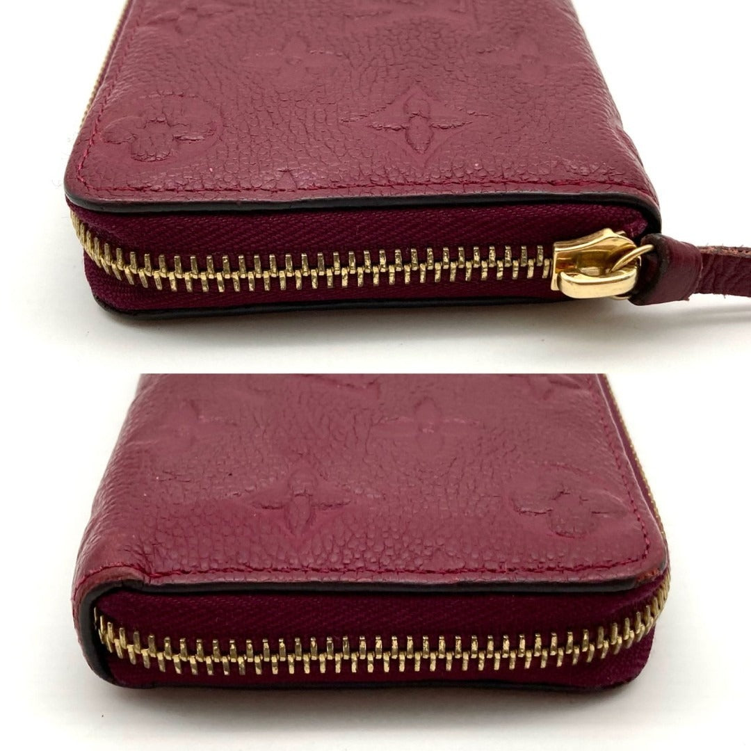 Louis Vuitton Portefeuille Clemence Monogram Empreinte Leather Wallet, Bordeaux - additional view 9