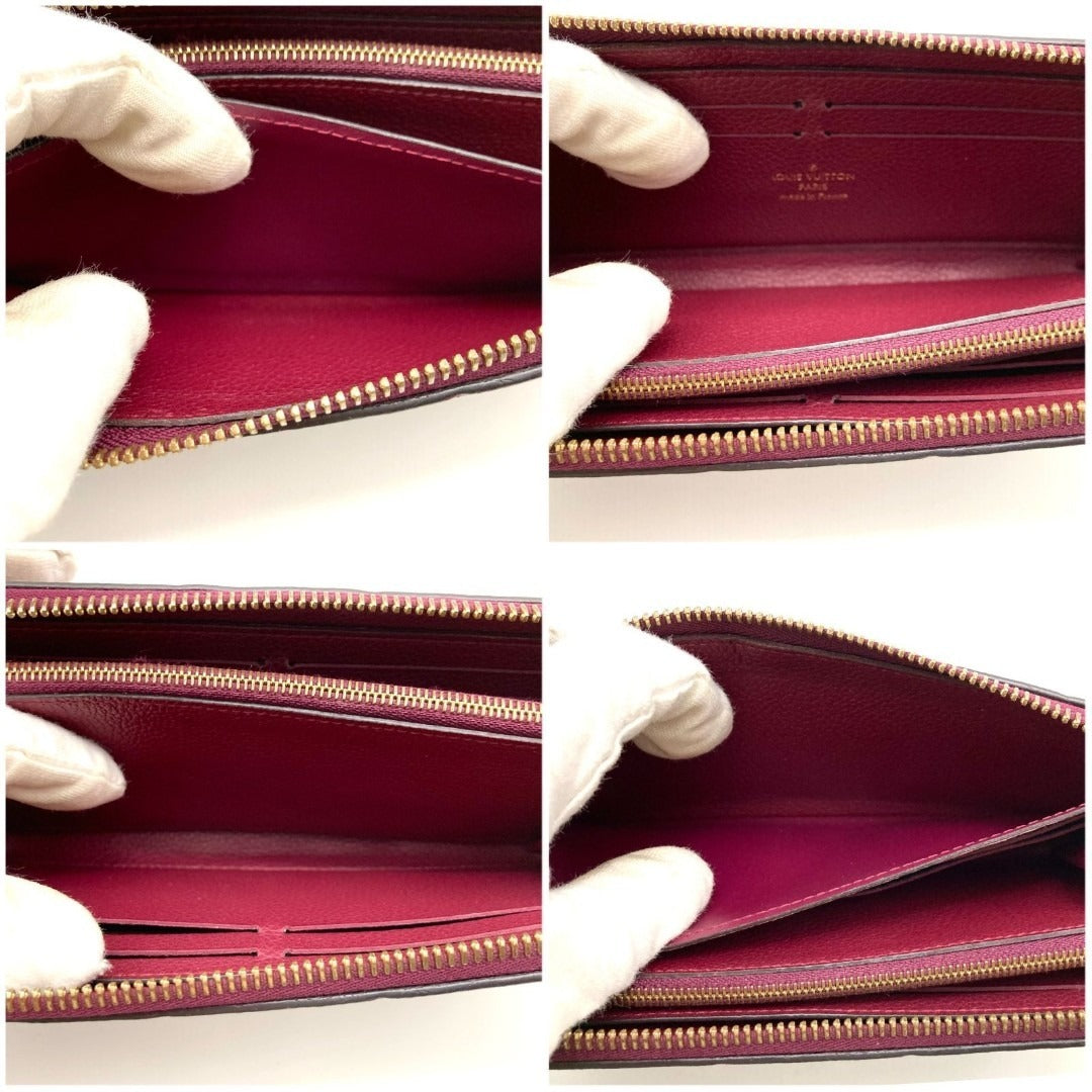 Louis Vuitton Portefeuille Clemence Monogram Empreinte Leather Wallet, Bordeaux - additional view 7
