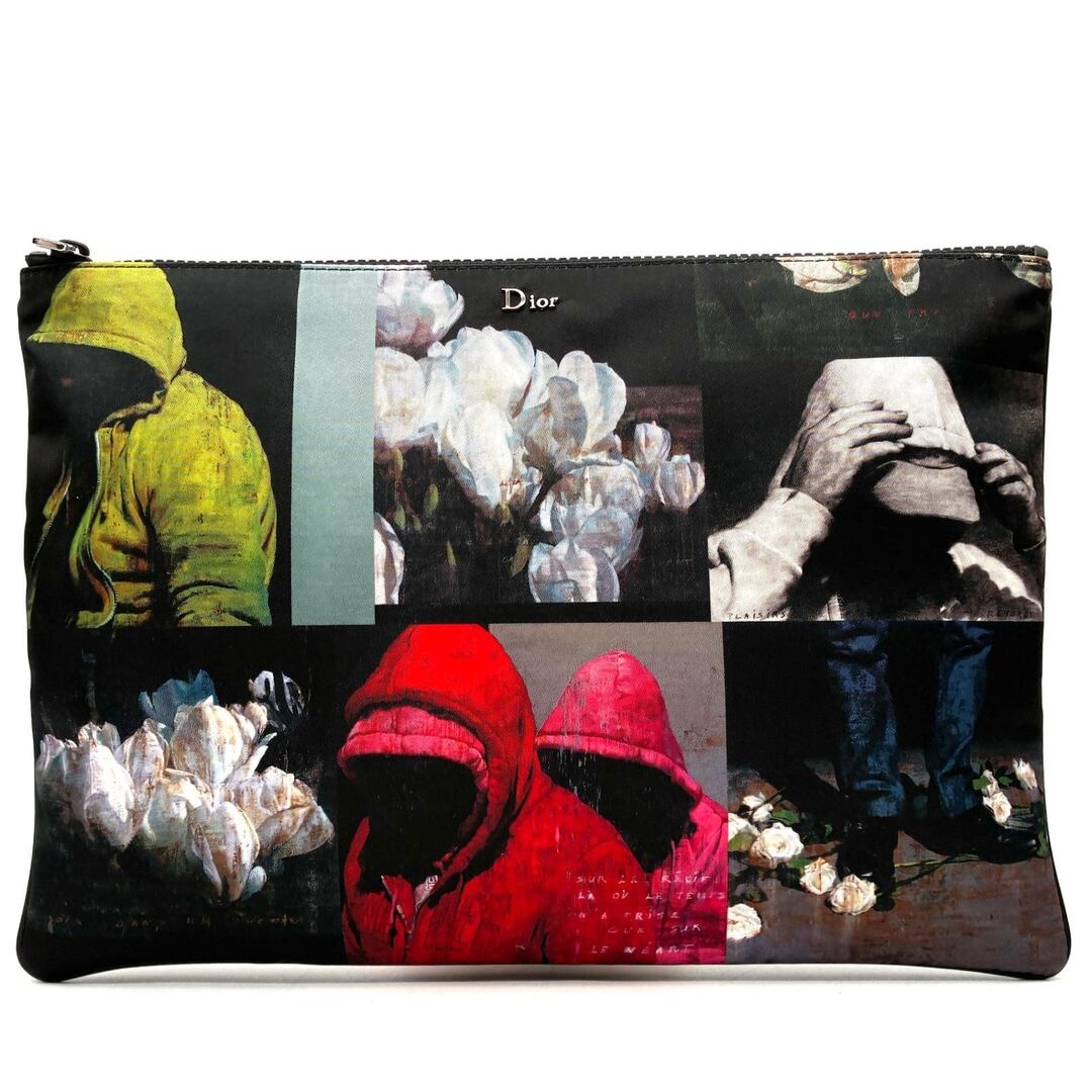 Christian Dior Homme x François Bard 2018 Printed Graphic Art Pouch Clutch