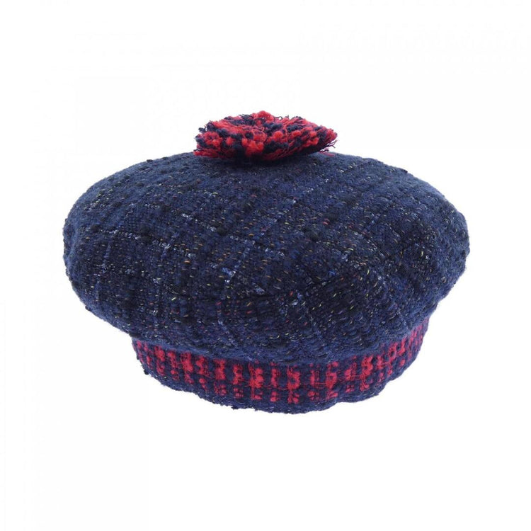 Chanel Tweed Hat with Pom Pom - additional view 4