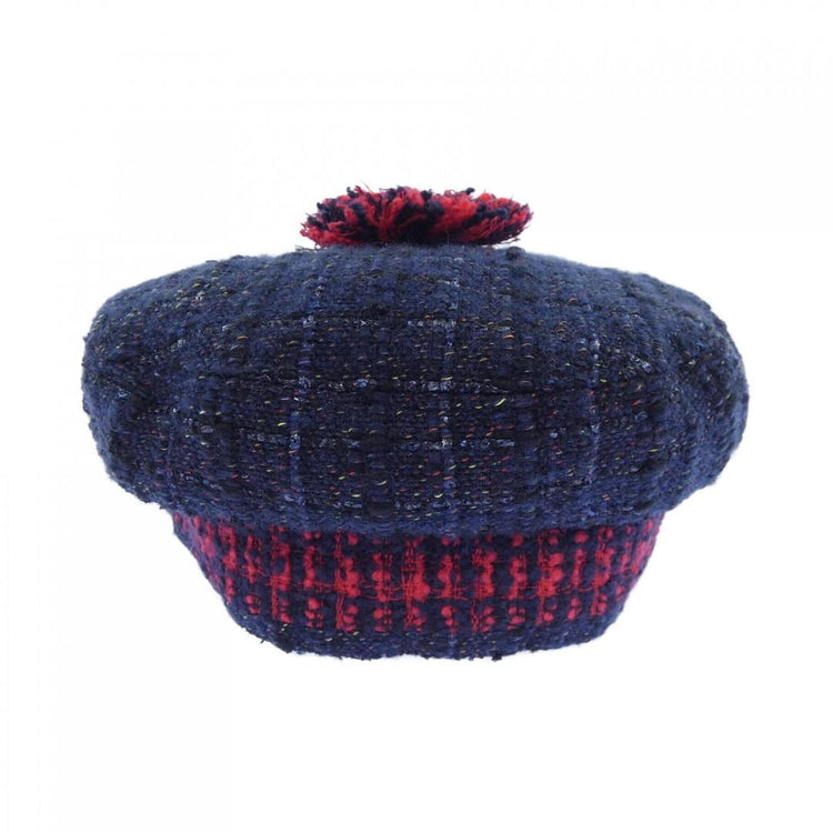 Chanel Tweed Hat with Pom Pom - additional view 3