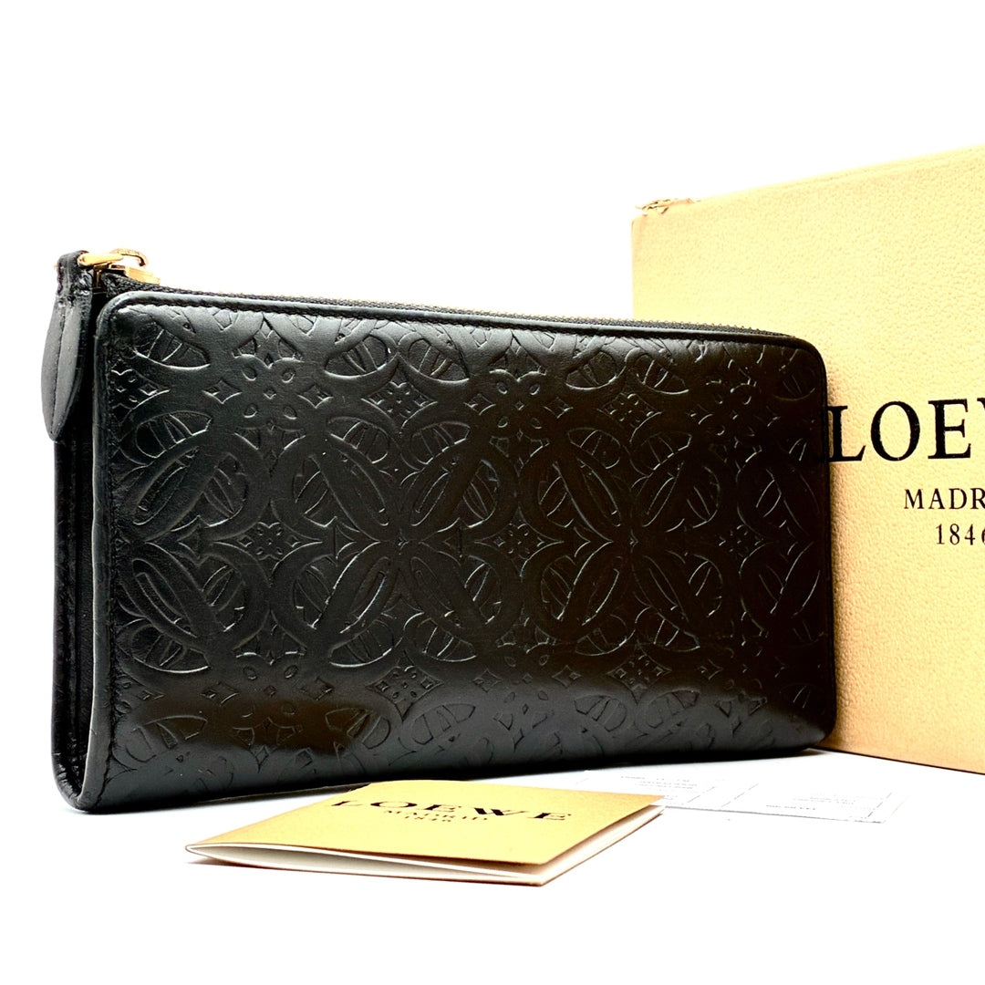 Loewe Repeat Anagram Zip-around Long Wallet