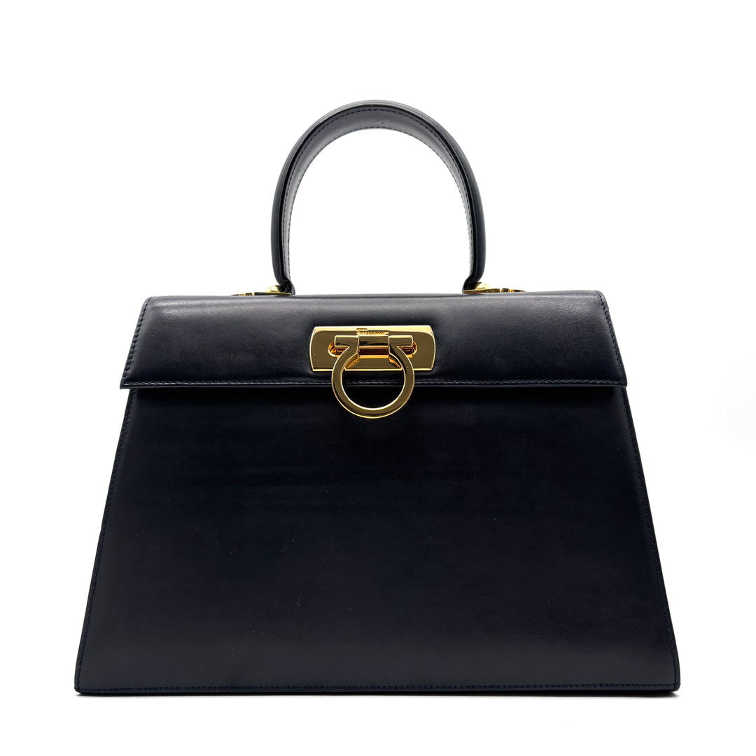 Vintage Salvatore Ferragamo Gancini Top Handle Bag - additional view 6