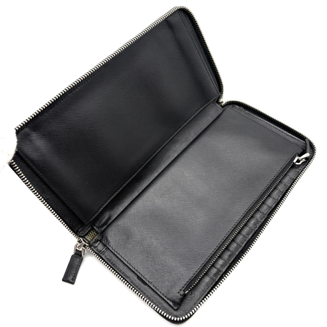 Prada Saffiano Skull Organizer Travel Wallet - additional view 5