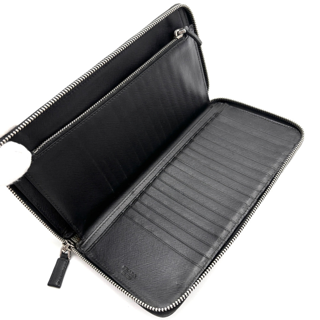 Prada Saffiano Skull Organizer Travel Wallet - additional view 4