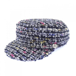 Chanel Multicolor Tweed Cap