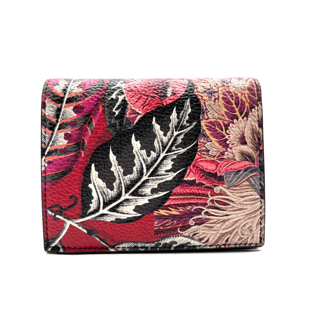 Salvatore Ferragamo Multicolor Printed Gancini Compact Wallet