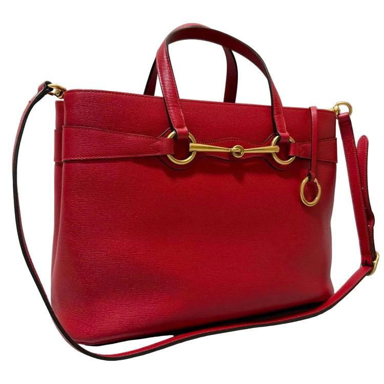 GUCCI Horsebit 2-way Handbag