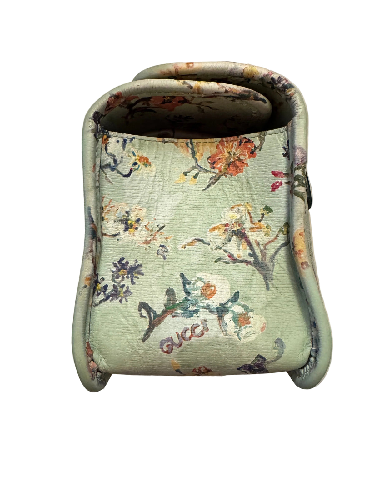 Gucci Horsebit 1955 Floral leather handbag - additional view 4