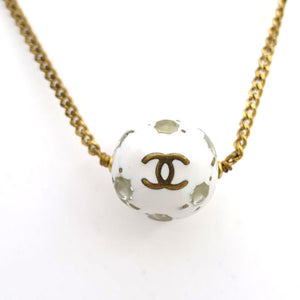 Vintage CHANEL by KARL LAGERFELD Soccer Ball Necklace, Spring 1998