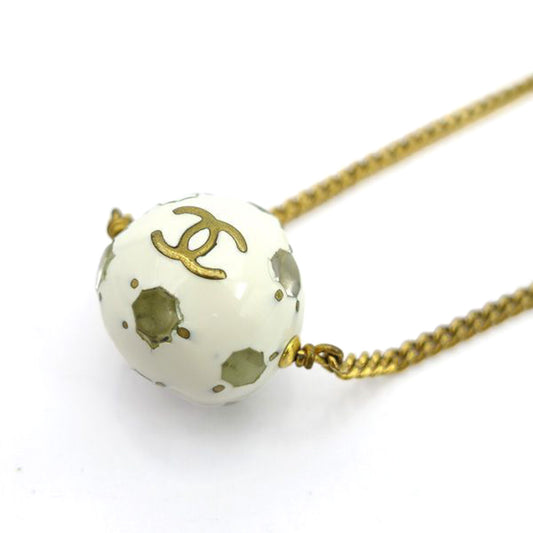 Vintage CHANEL by KARL LAGERFELD Soccer Ball Necklace, Spring 1998 - additional view 2