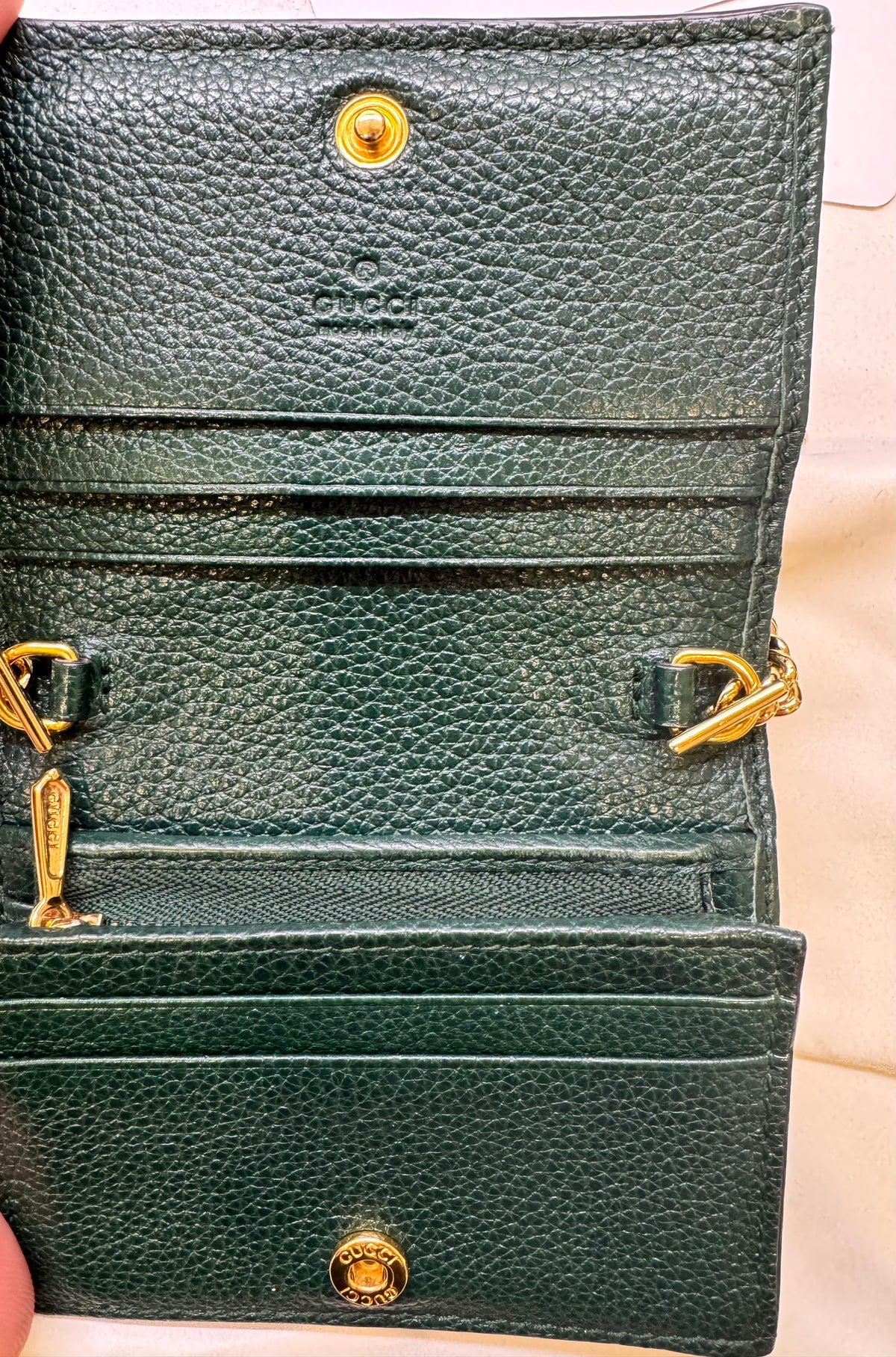 Gucci Zumi Leather Chain Wallet - additional view 7