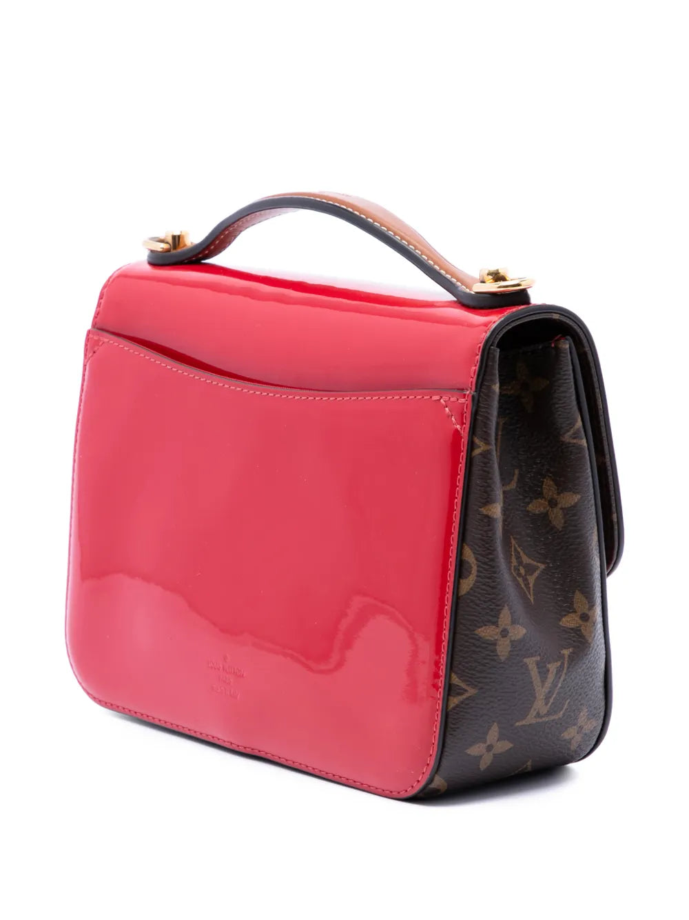 Louis Vuitton Cherrywood BB Scarlet Vernis Monogram Crossbody Bag With Strap