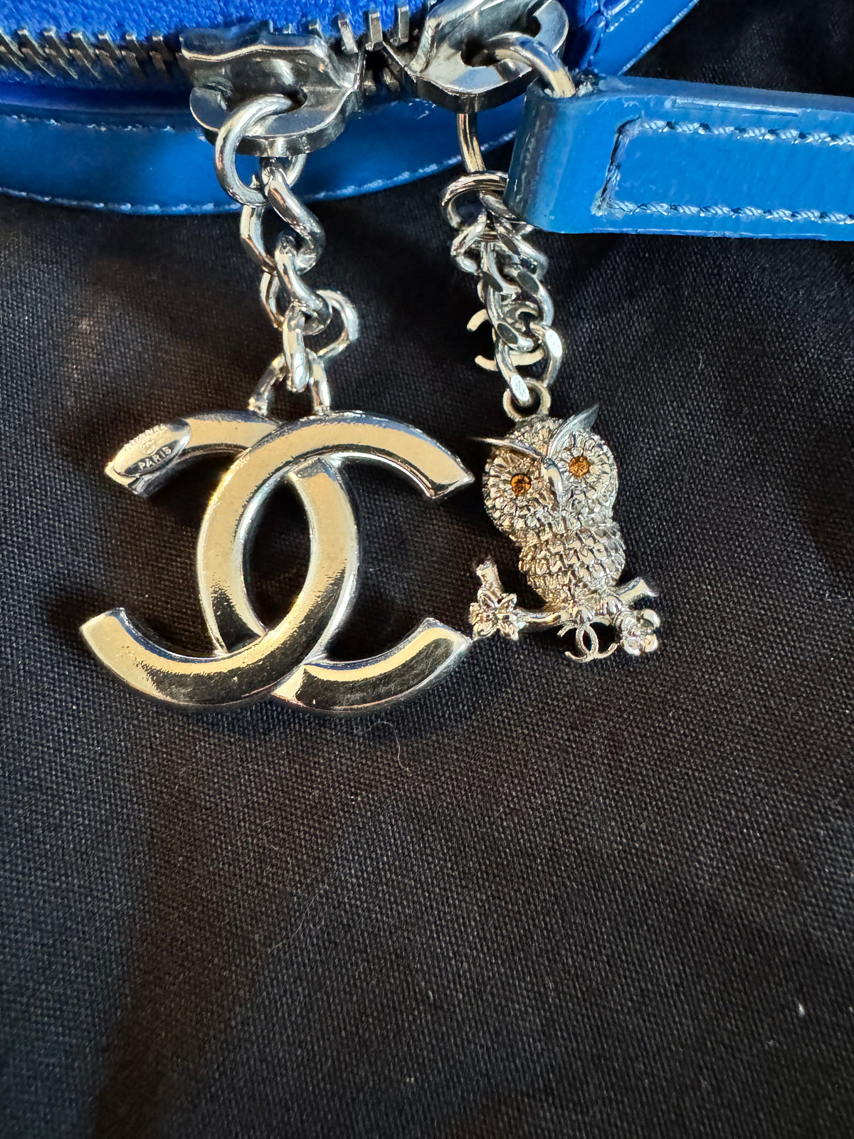 Chanel Round As Earth Bag With Box and Dust Bag- Blue
