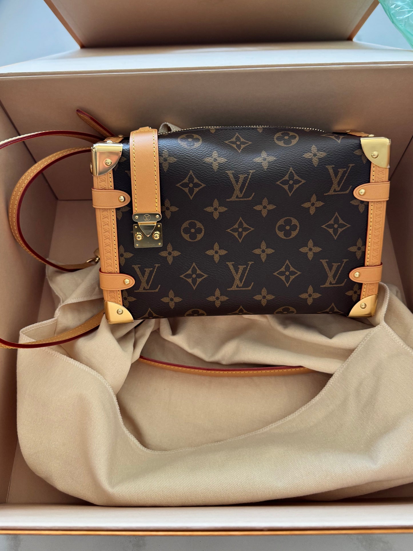 Louis Vuitton Monogram Side Trunk (New Without Tags) Includes Two Straps (Crossbody and Shoulder) - additional view 2