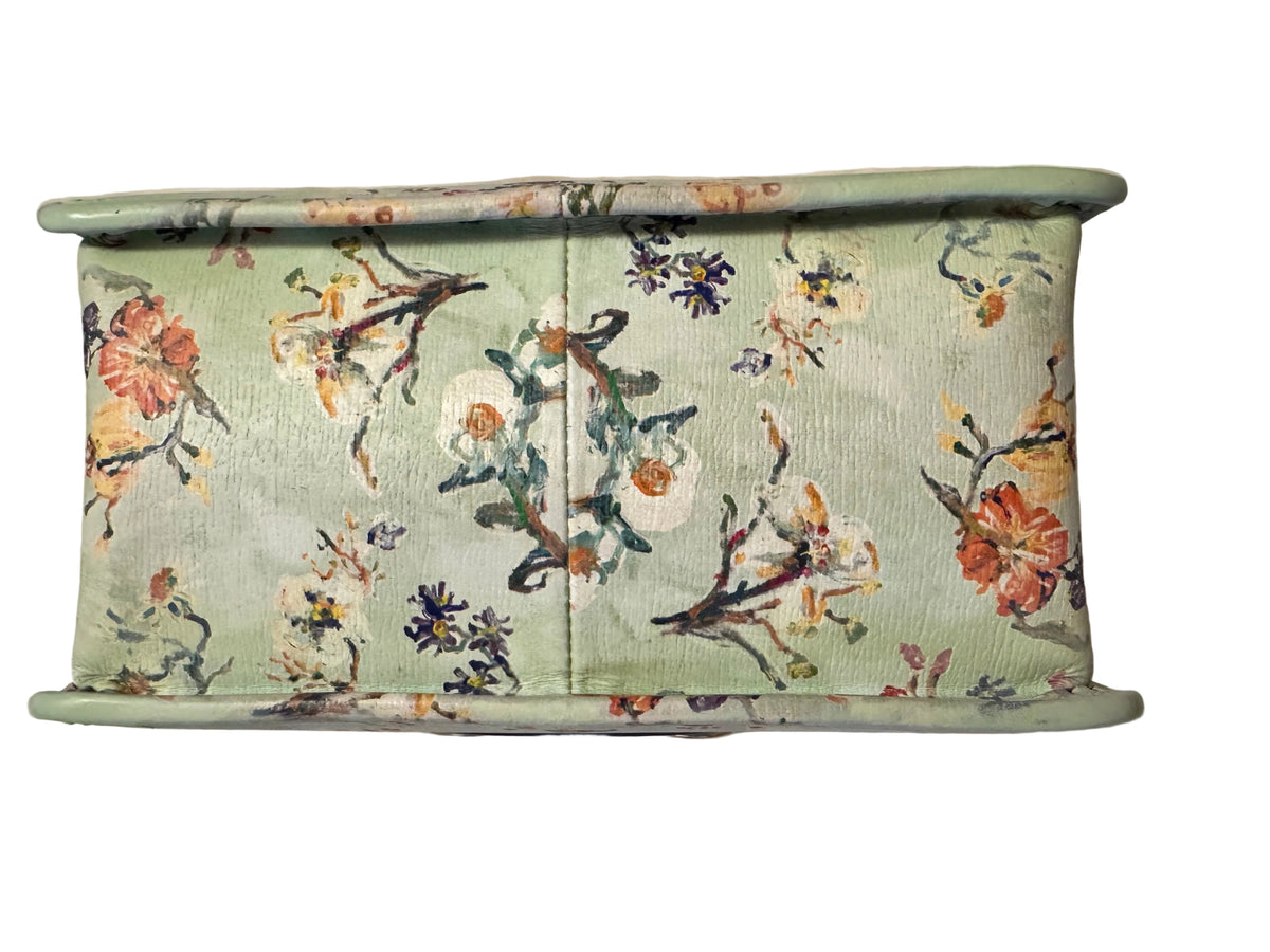 Gucci Horsebit 1955 Floral leather handbag - additional view 5