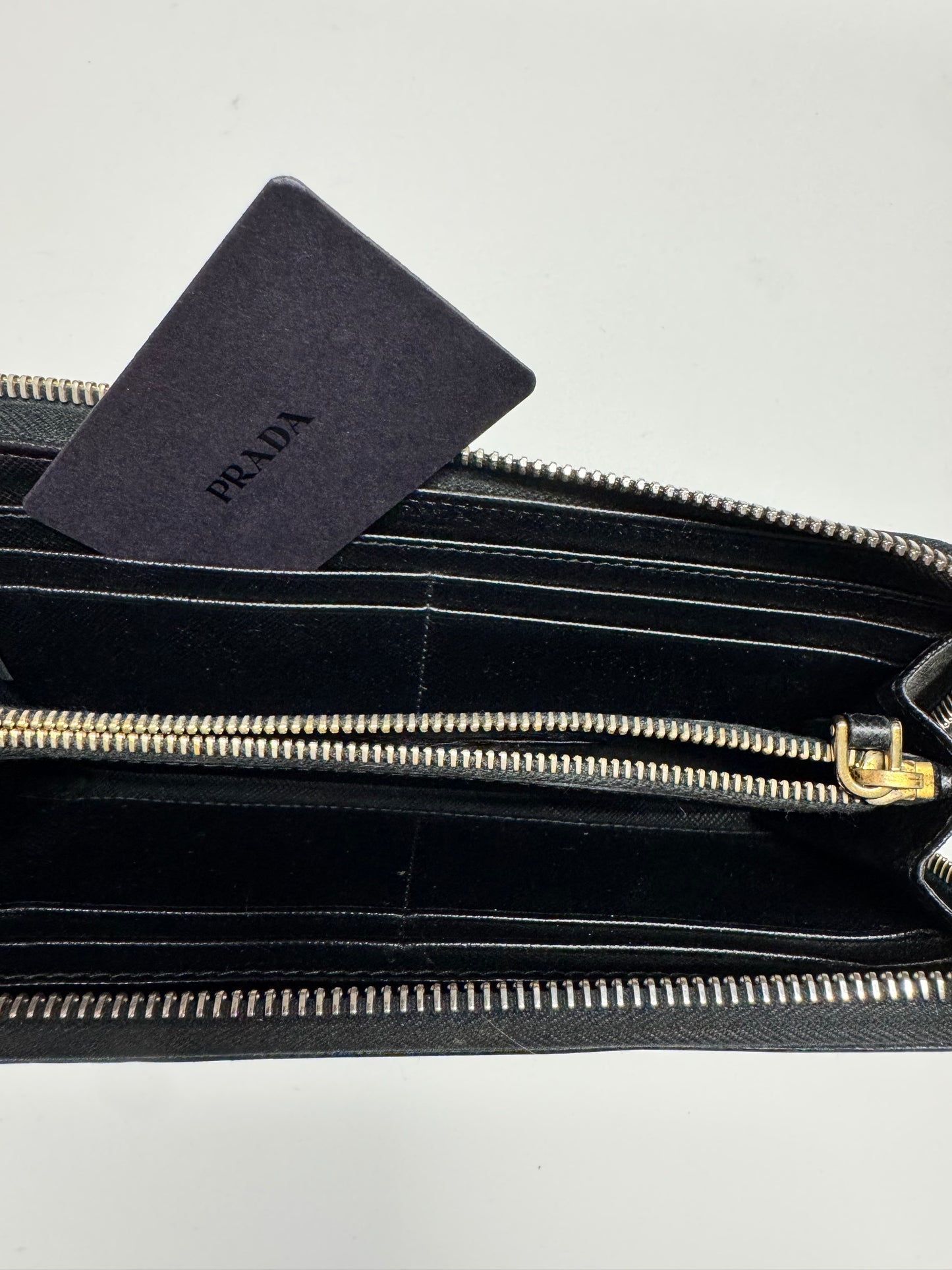 Prada Large Saffiano Leather L-Zip Wallet - additional view 4