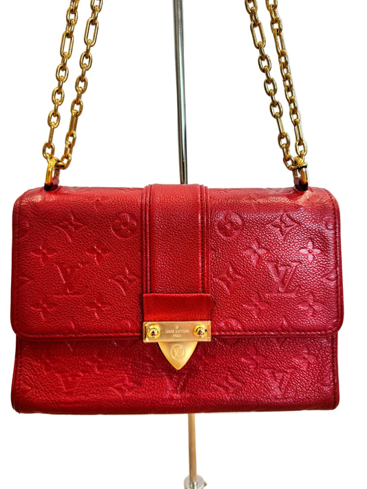 Louis Vuitton Scarlet Monogram Empreinte Leather Saint Sulpice PM bag