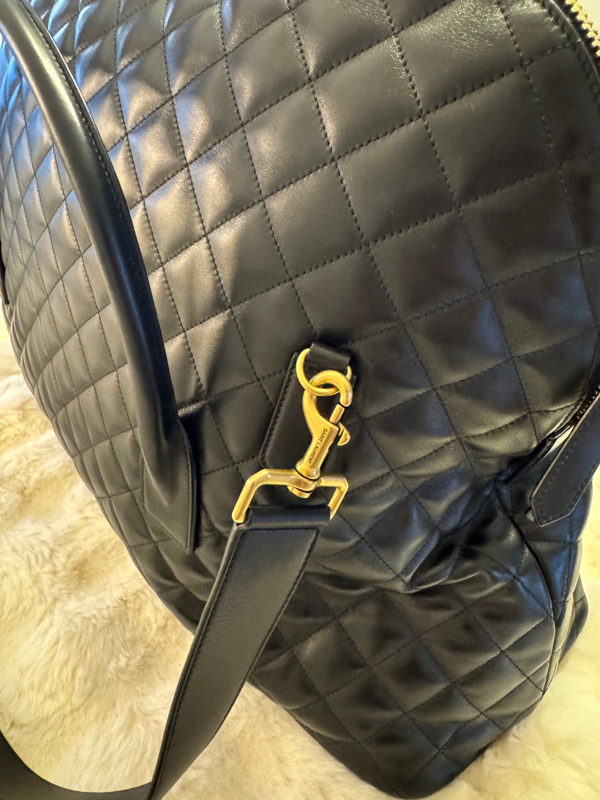 NWT Saint Laurent quilted calfskin leather ES Giant travel bag - additional view 3