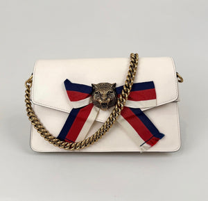 Gucci Nappa Leather Tiger Shoulder Bag