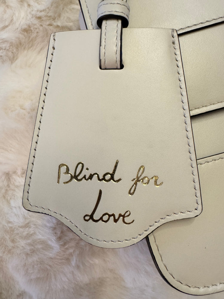 Gucci Calfskin Sylvie Web Small Queen Margaret Top Handle Bag White - additional view 3