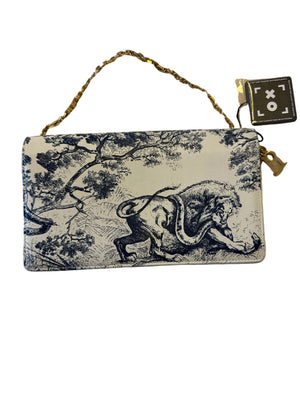 Christian Dior Toile de Jouy Clutch