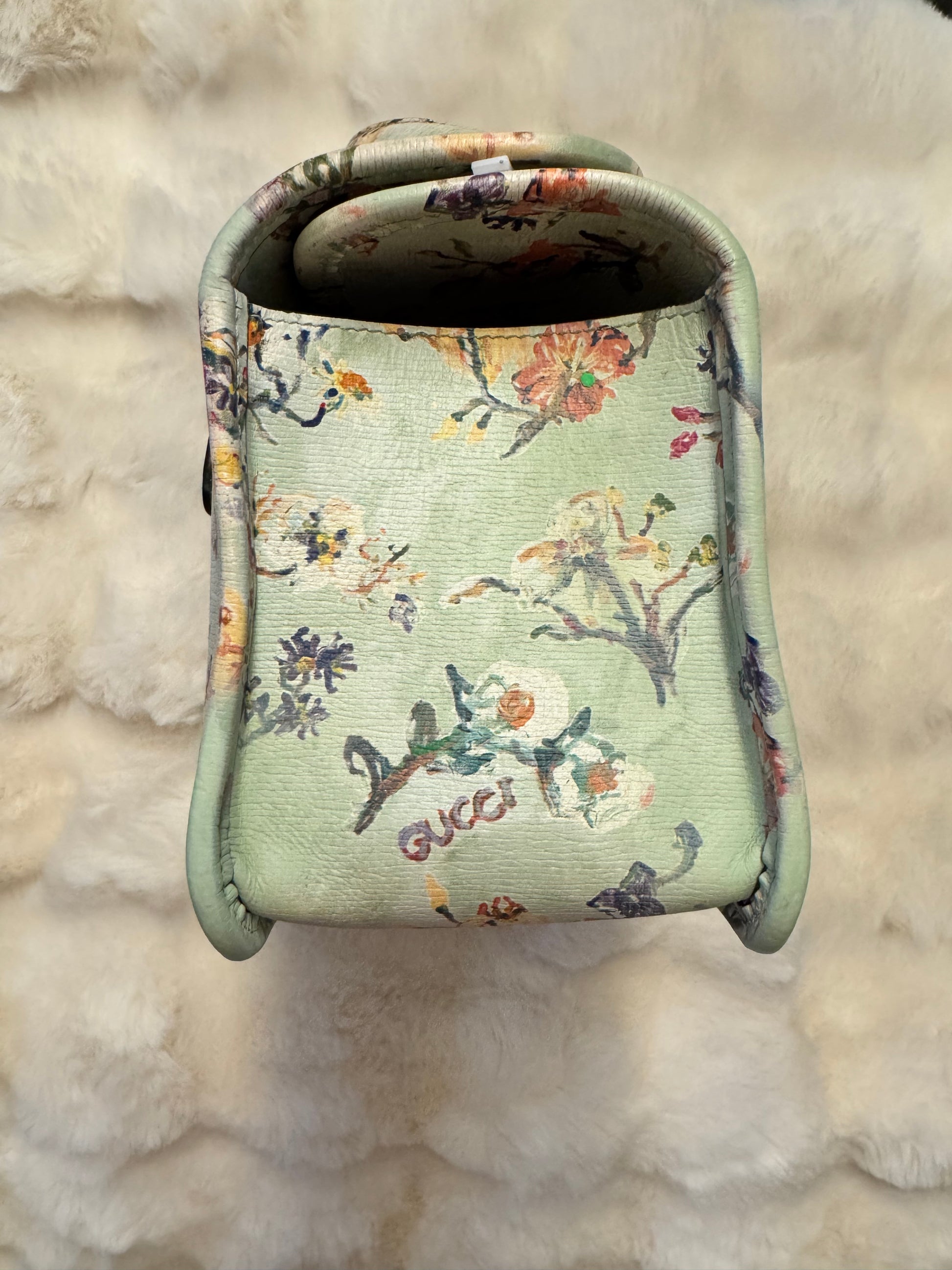 Gucci Horsebit 1955 Floral leather handbag - additional view 3
