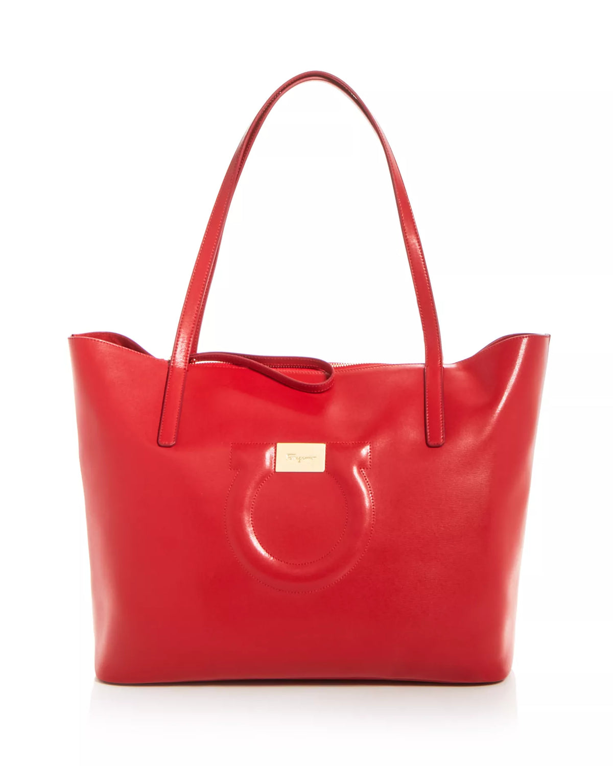 Salvatore Ferragamo Lipstick Red City Tote - additional view 15