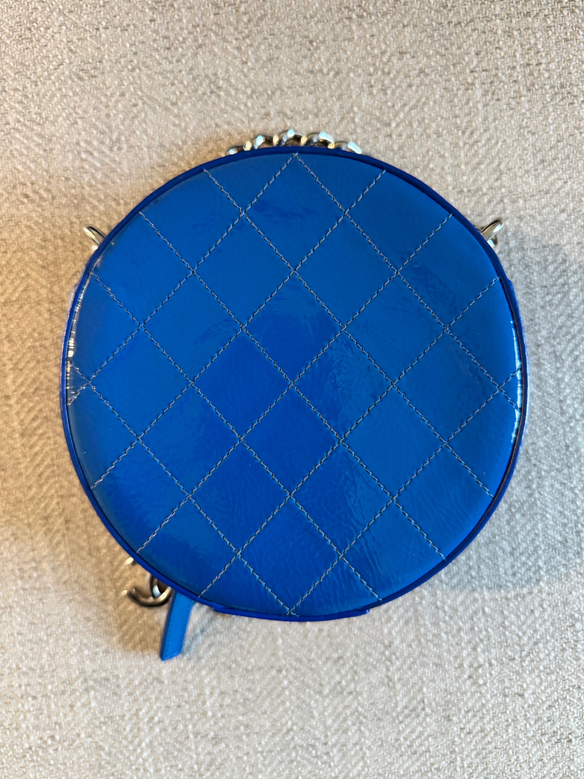 Chanel Round As Earth Bag With Box and Dust Bag- Blue
