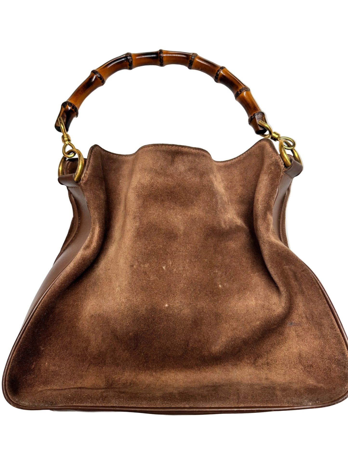 Vintage Gucci Bamboo Suede Hobo Bag - additional view 2