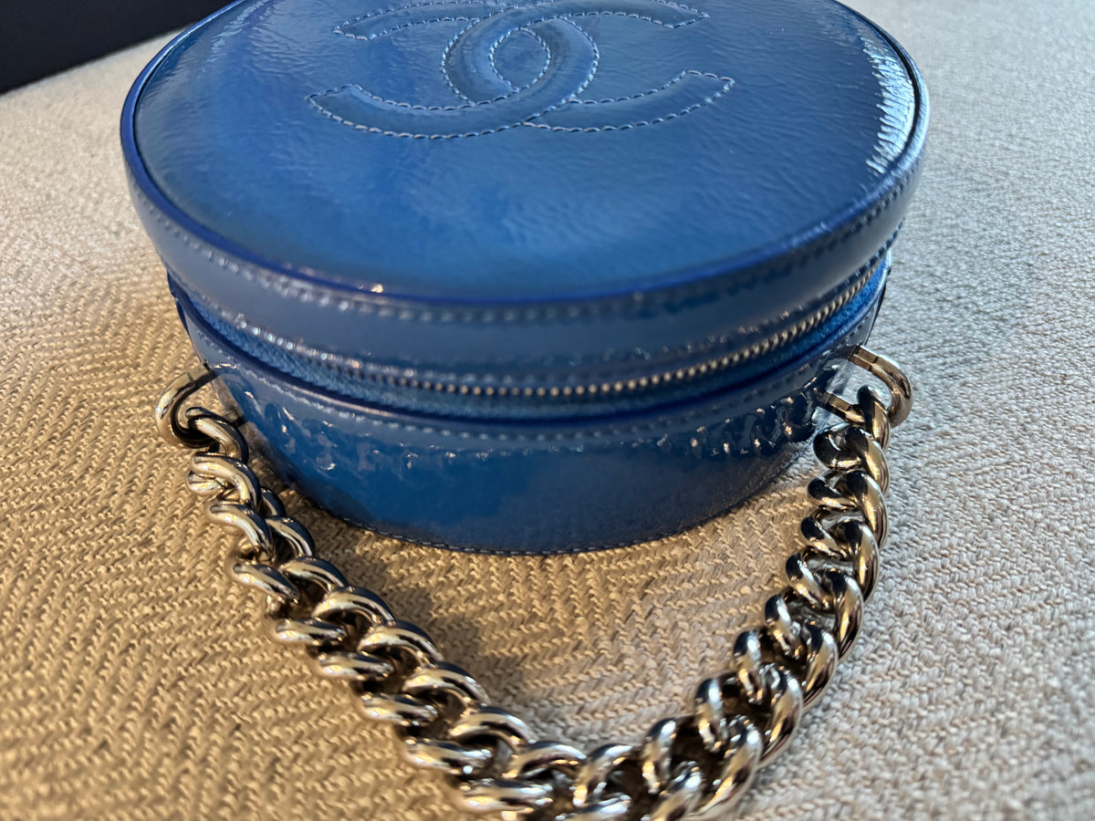Chanel Round As Earth Bag With Box and Dust Bag- Blue