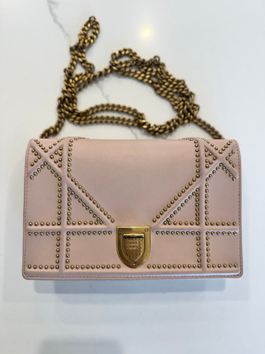 Christian Dior Diorama Flap Bag Studded Leather Shoulder bag